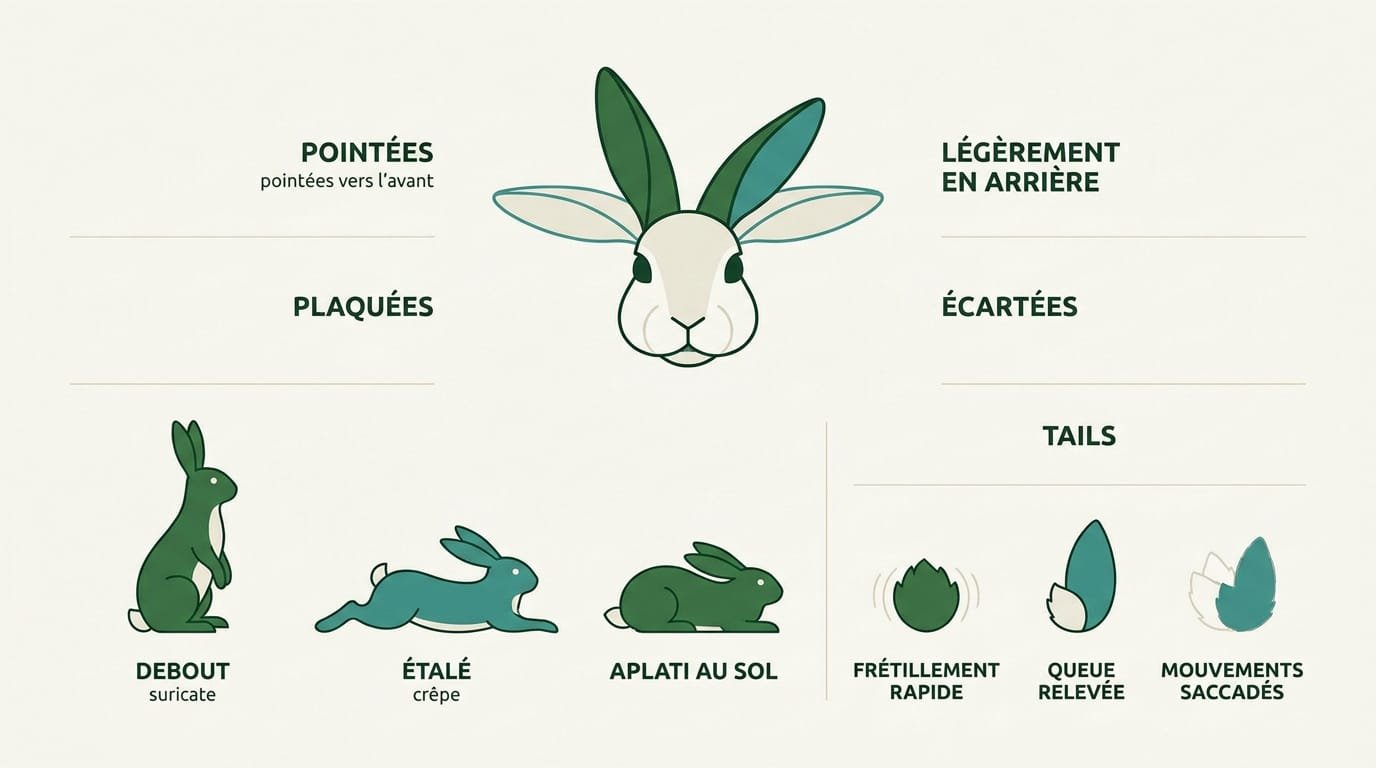 Langage corporel lapin
