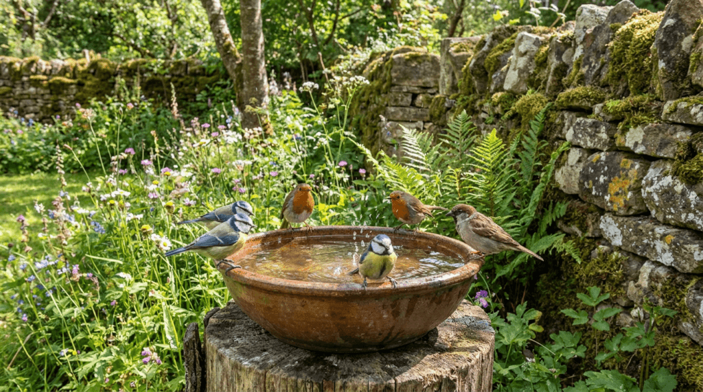 Assiette eau Oiseaux
