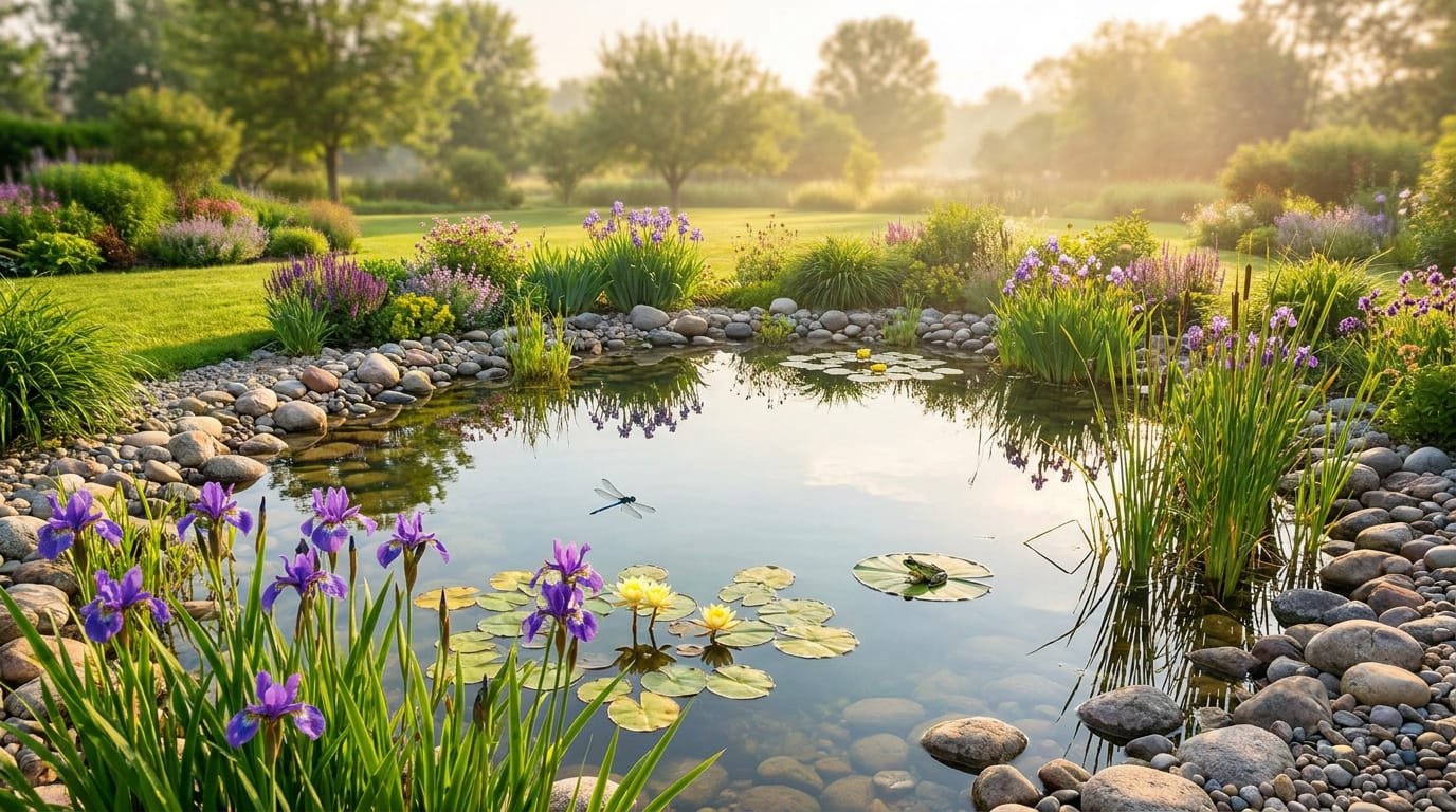 Mare écologique au jardin, refuge de nature ordinaire
