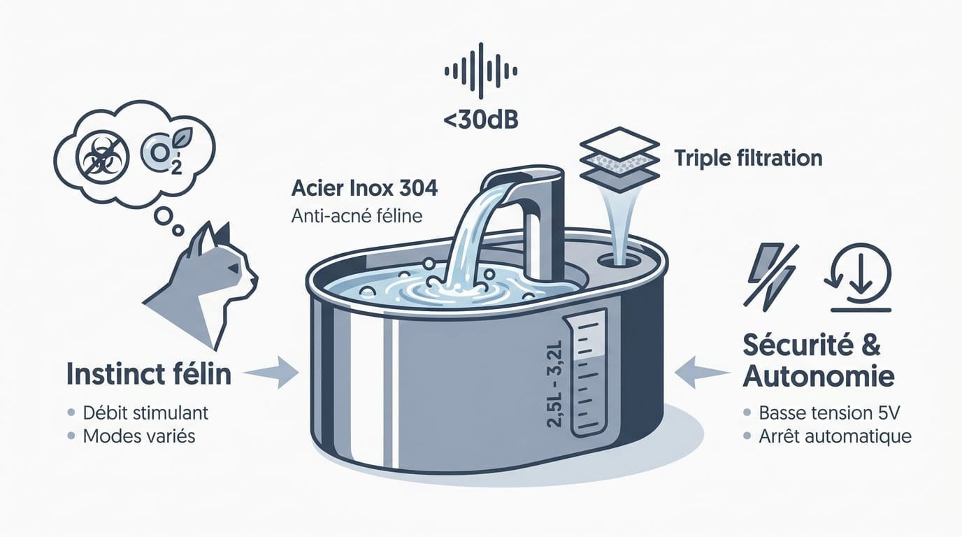 Fontaines à eau pour chat