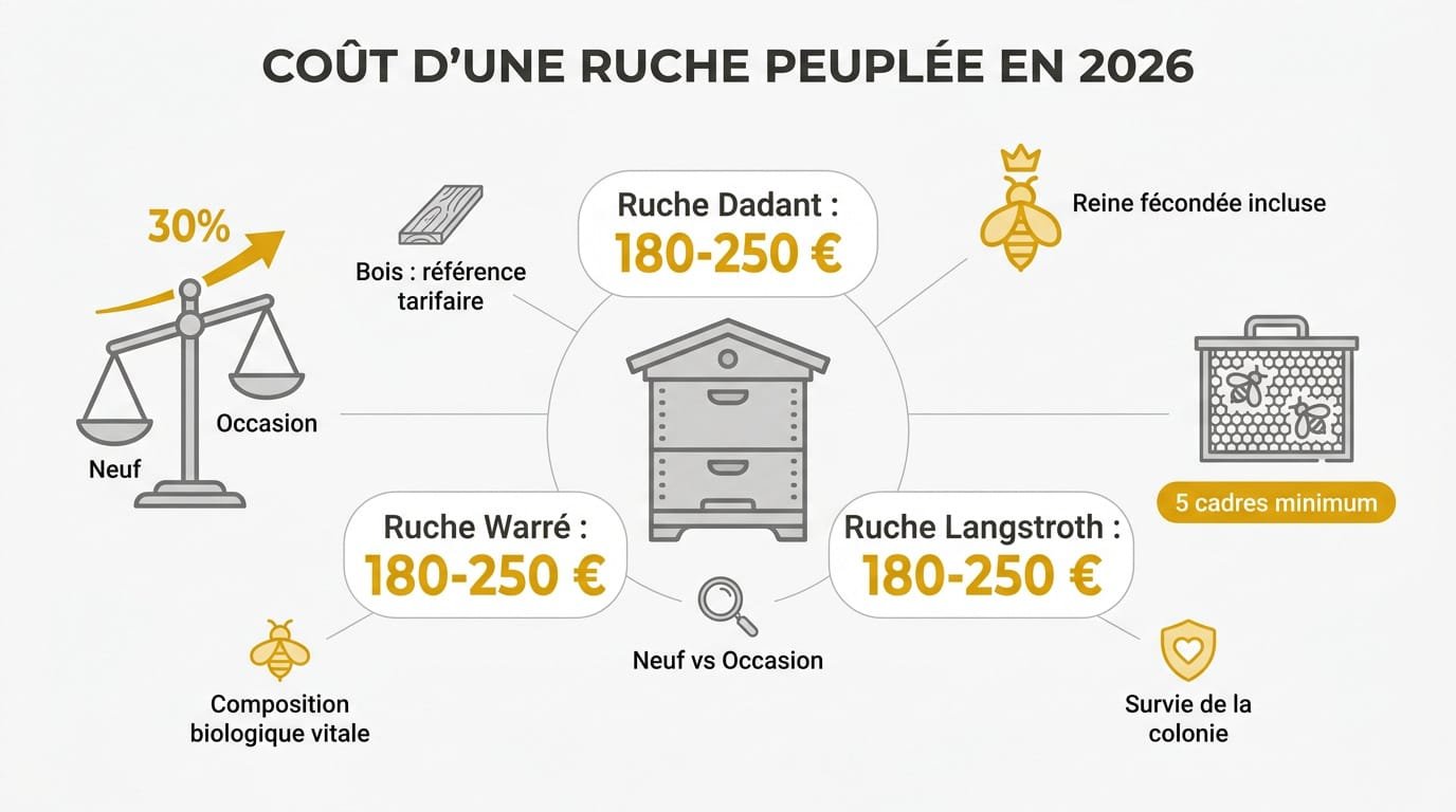 Ruche peuplée