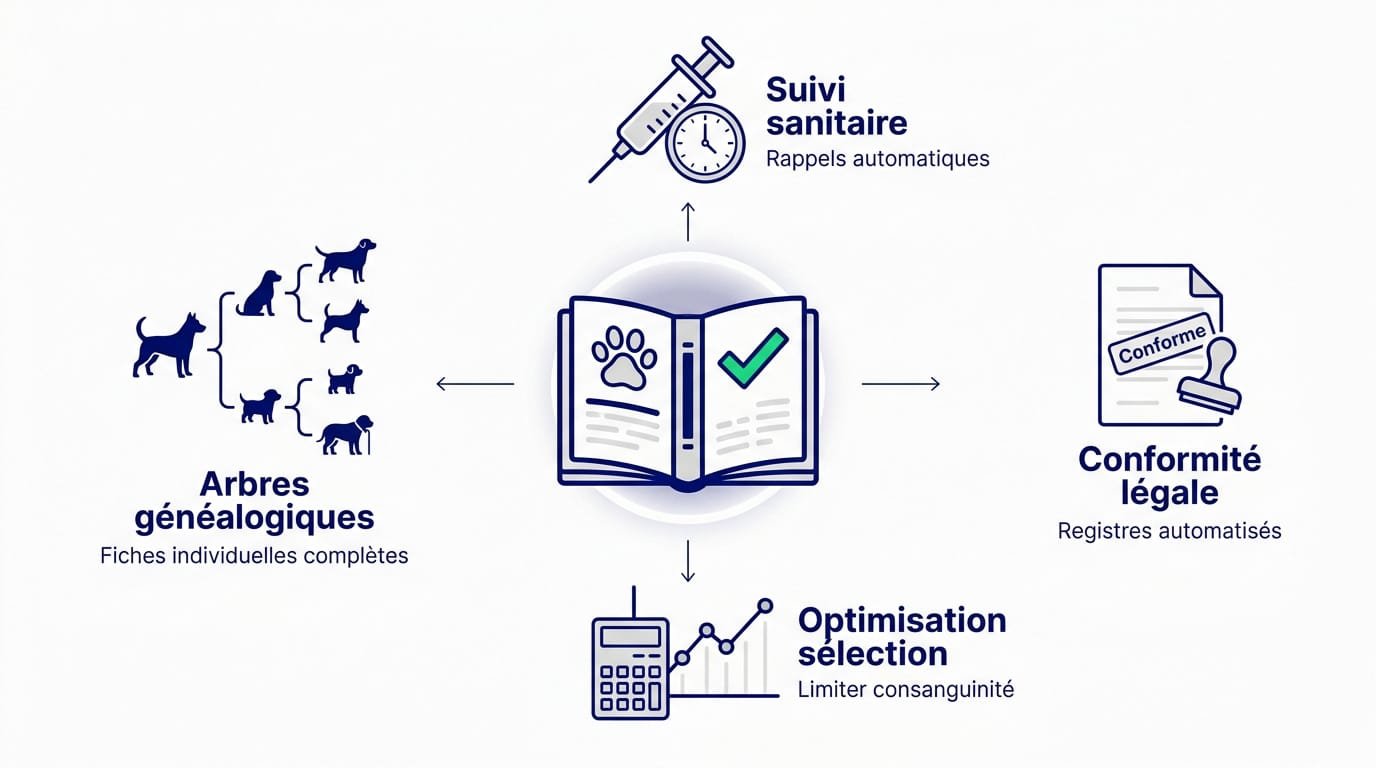 Logiciel de gestion élevage canin