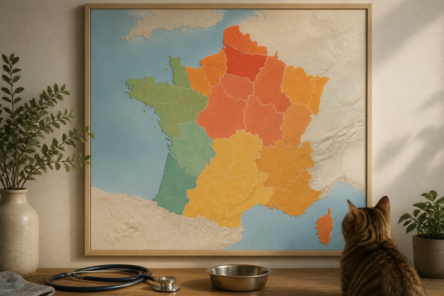 Carte de France : le prix vaccin lapin varie selon la région