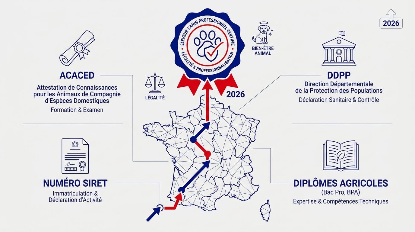 Comment devenir éleveur canin : formation et réglementation en France