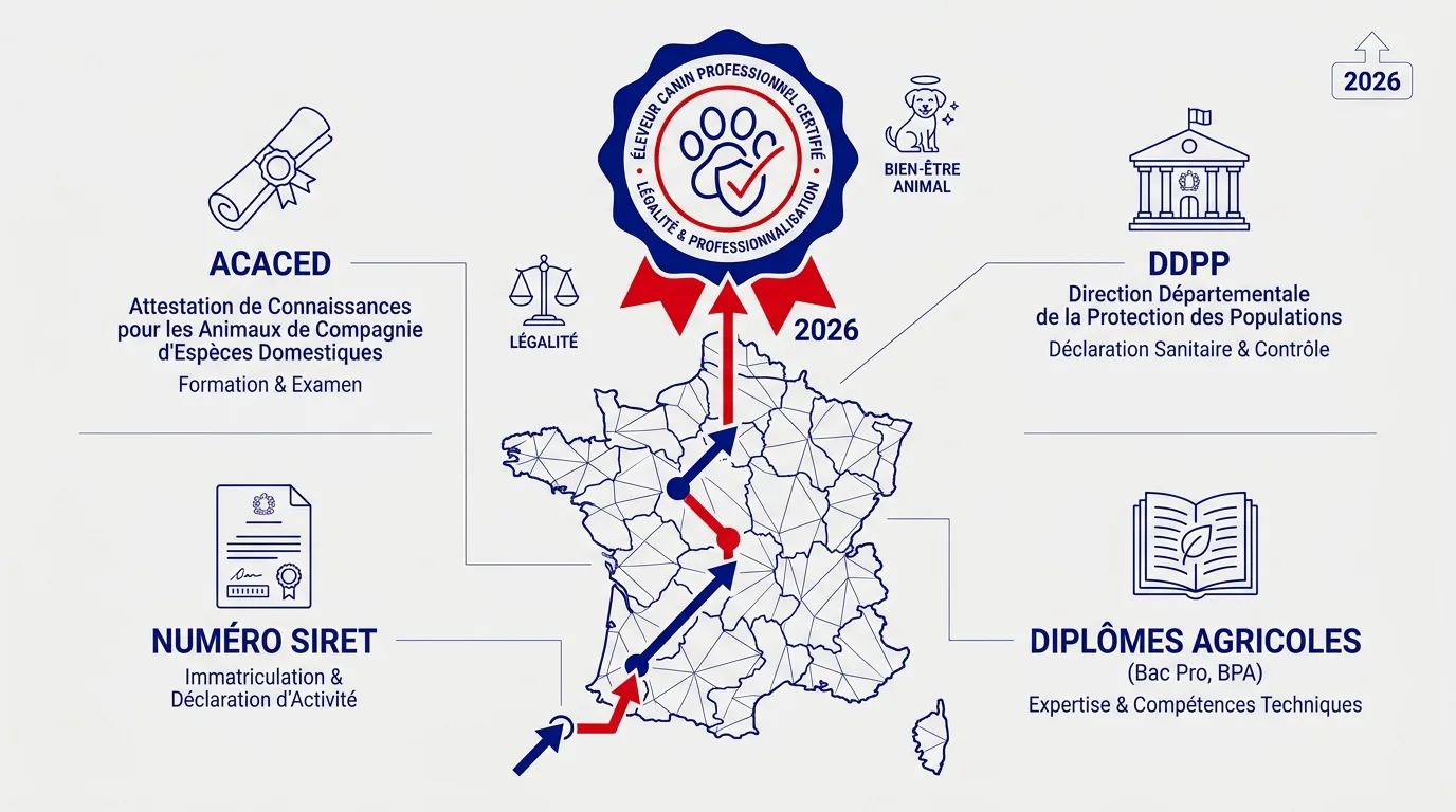Comment devenir éleveur canin : formation et réglementation en France
