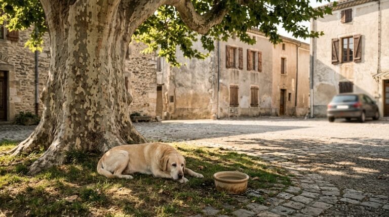 Chien enfermé dans une voiture : risques, gestes d’urgence et ce que dit la loi
